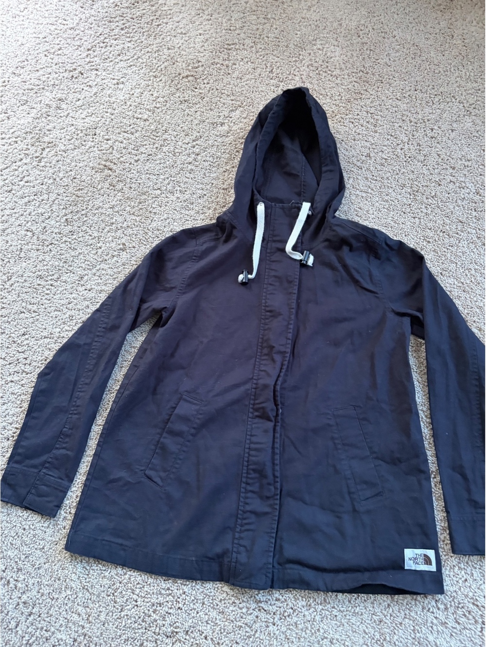 North Face Women's Shipler Full-Zip Hoodie Jacket cotton black S SMALL